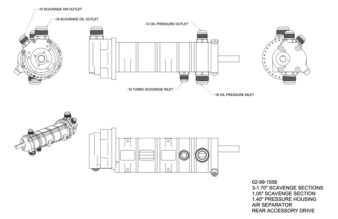 PRP Dailey Engineering 5 Stage Dry Sump Pump