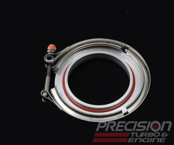 Compressor Cover Discharge Flange and Clamp Set (Aluminum)